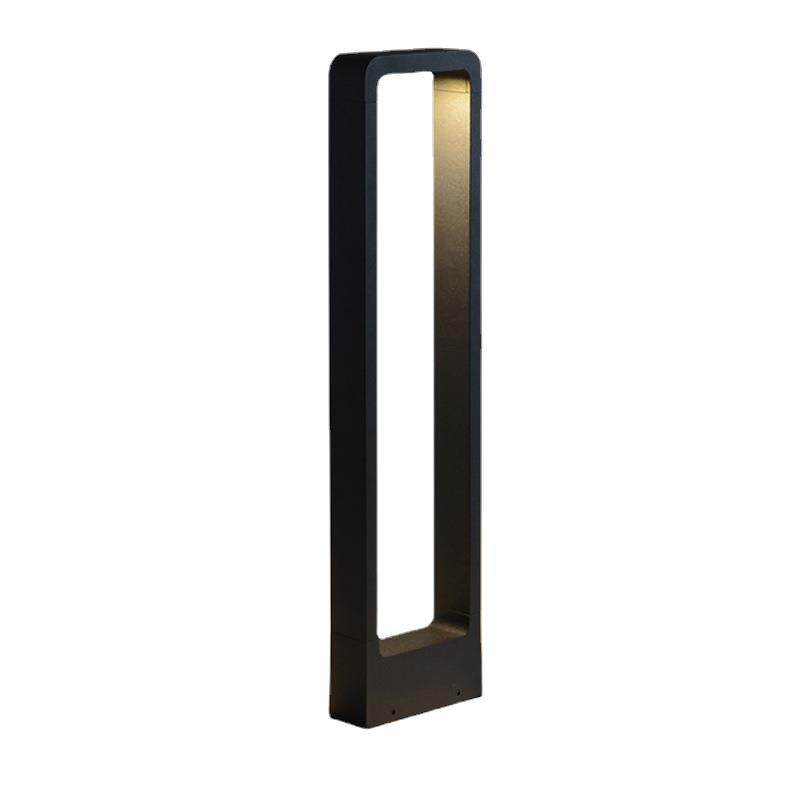 HEIKESZ Oriental Gate Outdoor LED Lawn Lamp Waterproof Warm Light for Garden Villa Community Landscape Lighting