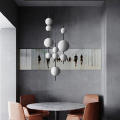 HEIKESZ Nordic Minimalist Pendant Light Modern Glass Hanging Lamp for Bedroom Dining Room Bar Cafe Creative Designer Lighting