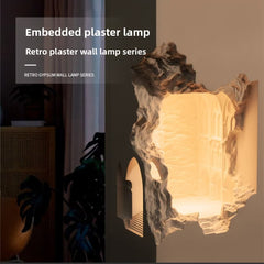HEIKESZ Atlantis Gypsum Wall Light Built-in Corner LED Night Light Motion Sensor for Corridor Homestay Lighting