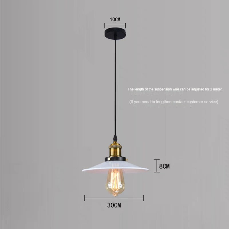 HEIKESZ Cross-Border Hot Droplight Guest Restaurant Bar Creative Coffee Shop Clothing Store Window Pot Cover UFO Black Dress Droplight LED Light for Bedroom Night Aesthetic Room Lamp