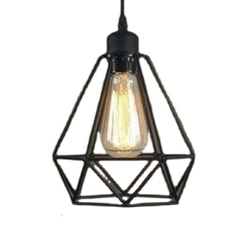 HEIKESZ Iron Small Iron Cage Loft Industrial Chandelier American Country Bar Counter Retro Living Room Cafe Lamps american style retro outdoor indoor retro bedroom lamp american-style Industrial wind