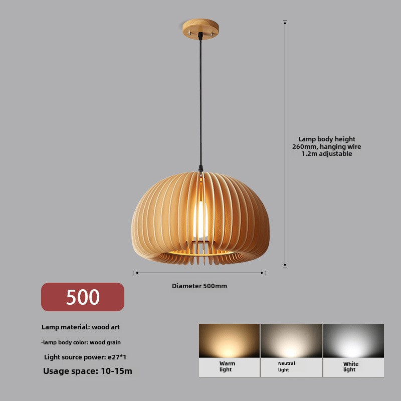 HEIKESZ Nordic Japanese chandelier simple retro study bedroom restaurant hotel famous Internet celebrity pumpkin small chandelier lamps for living room lights lighting for living roomChandelier, restaurant light, living room light