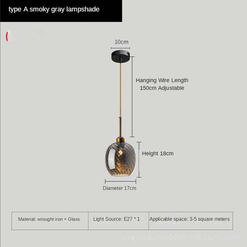 HEIKESZ Nordic Style Small Droplight Creative Dining Room Personality Bed Head Bar Designer Stair Light Villa Hotel Net Red Light Warm Room Lamps Chandelier for Living Bedroom Lighting Ceiling