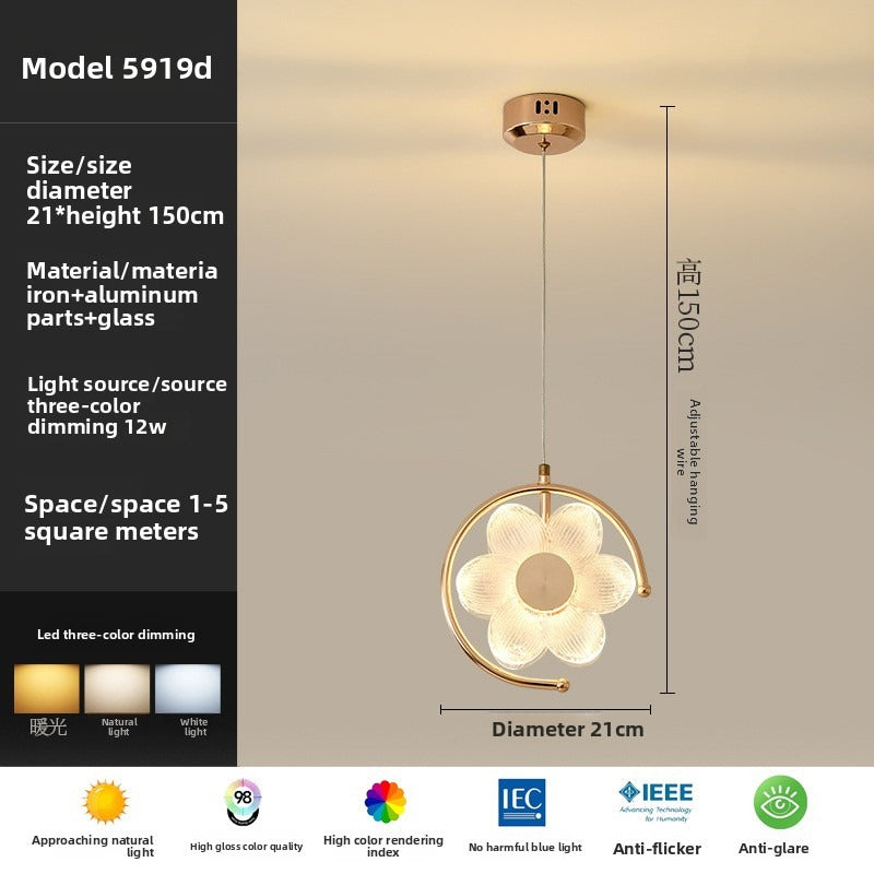 HEIKESZ French Cream Style Ceiling Light Modern Minimalist Luxury Chandelier for Bedroom Bar Hallway Creative Atmosphere Lamp