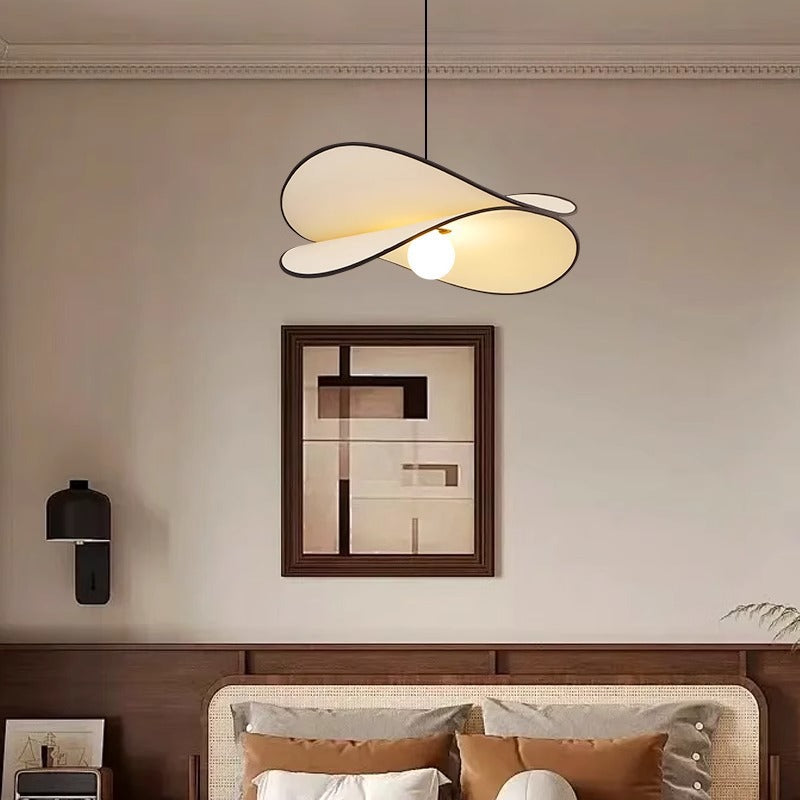 HEIKESZ French medieval wabi wind restaurant art chandelier bedroom living room bar creative fabric potato chip lamp light fixtures for celling lights