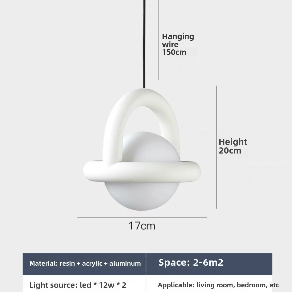HEIKESZ Nordic minimalist art creative balloon living room dining room decorative chandelier modern wabi wind bedroom bedside small chandelier lamp light fixtures for celling light