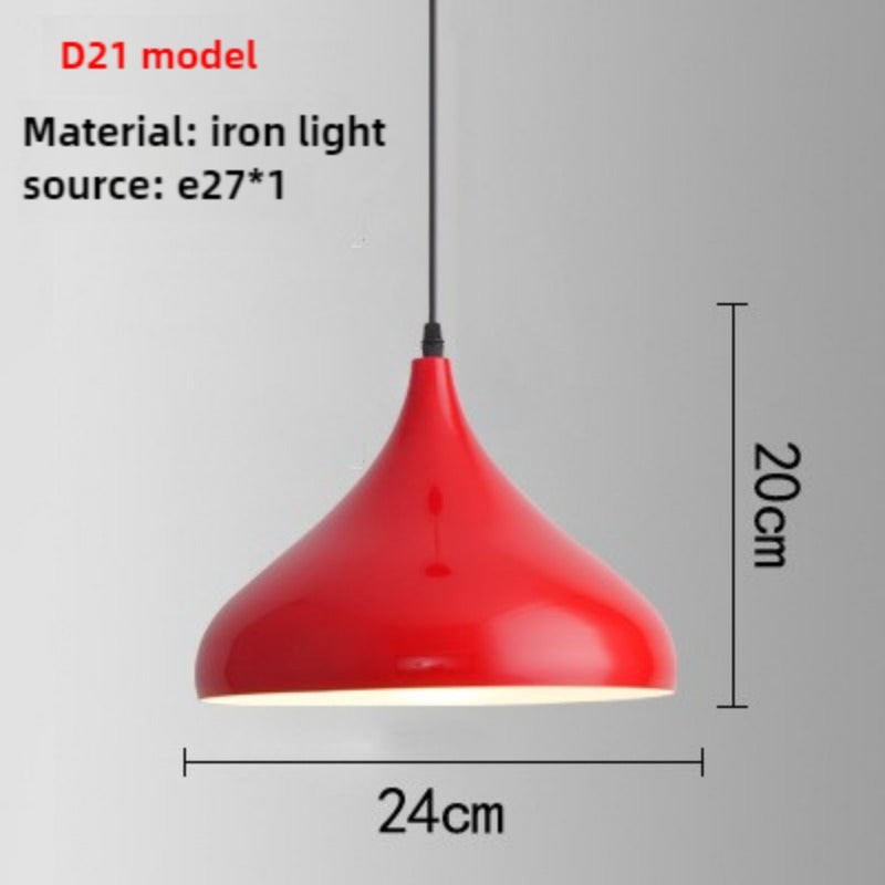 HEIKESZ Red industrial style retro Japanese restaurant hot pot restaurant store shop simple single head lampshade hotel special chandelier