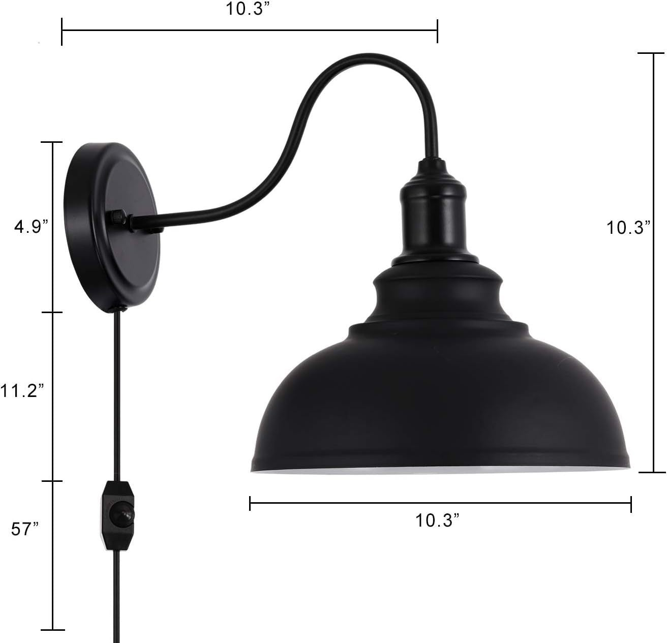HEIKESZ American Retro Industrial Style Decoration Wall Lamp Bar Restaurant and Cafe Internet Coffee Corridor Aisle Balcony Iron Craft Wall Lamp