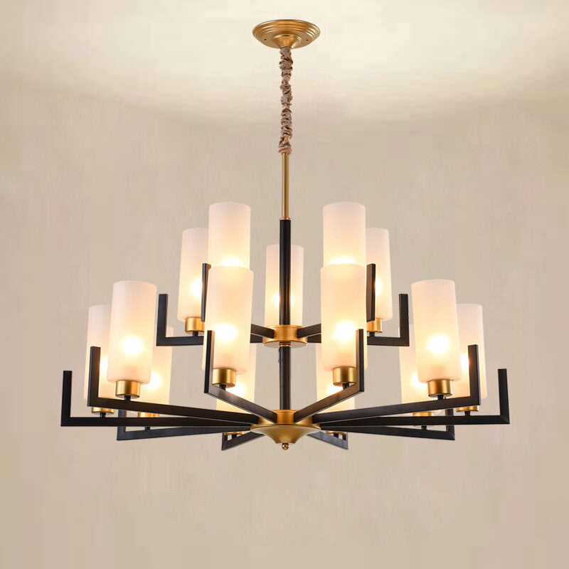 New Chinese-Style Chandelier Villa Duplex Building Lamp in the Living Room Internet Celebrity Personalized Bedroom Dining-Room Lamp Chinese Style Lighting Warm Room Lamps Light Chandelier for Living Chandelier Bedroom Chandelier Lights Room Lighting