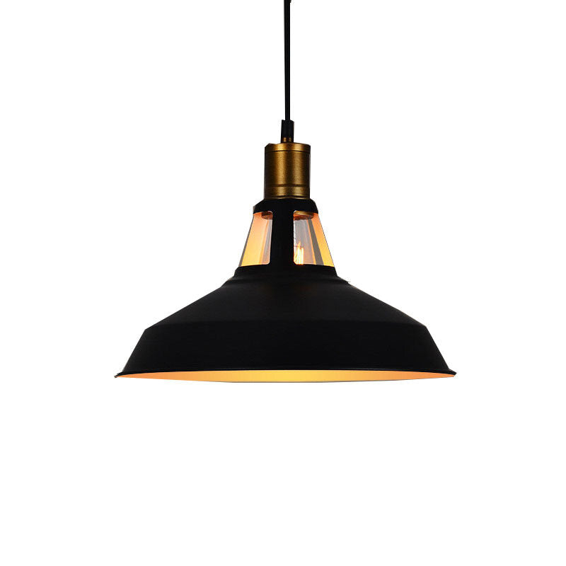 HEIKESZ American Country Retro LOFT Industrial Style Pot Cover Chandelier Simple Shop Clothing Store Restaurant Bar Single-Head Droplight american style retro outdoor indoor retro bedroom lamp american-style Industrial wind