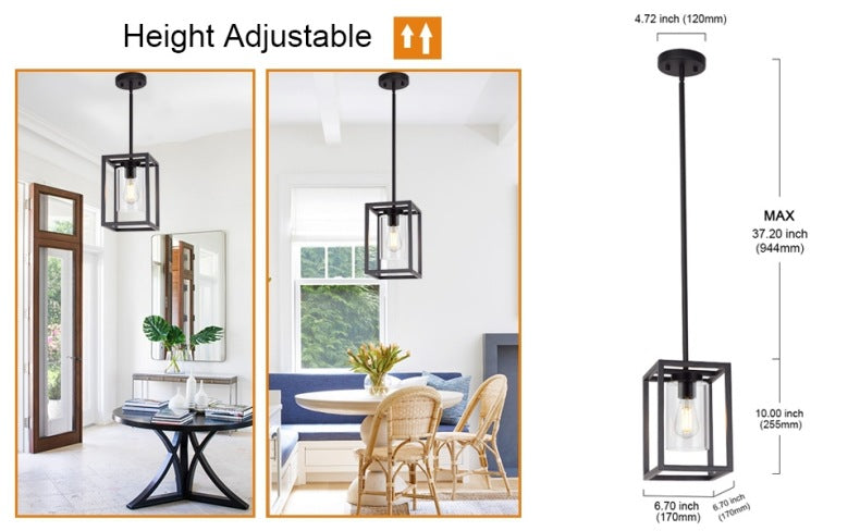 Cross-border exclusive supply of Nordic retro industrial style iron art pendant lights, creative and unique, simple single-head dining room bar counter US-standard lamps