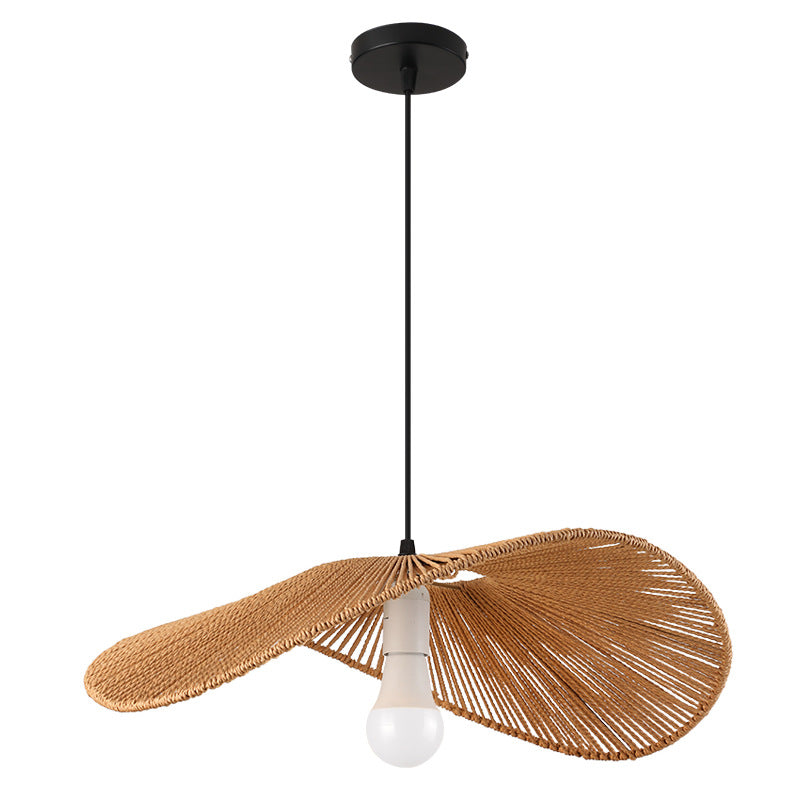 HEIKESZ Vintage Rope Pendant Light Industrial Iron Ceiling Lamp for Restaurant Bar Clothing BBQ Shop Retro Decor Commercial Lighting