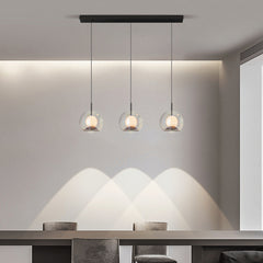 HEIKESZ Adjustable Marble Pendant Light Luxury Spanish Natural Ceiling Lamp for Living Room Dining Room Bar Bedroom