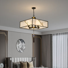 HEIKESZ Modern Chinese Style Ceiling Light Simple Zen Living Room Bedroom Dining Round Study Tea Room Lighting Fixture