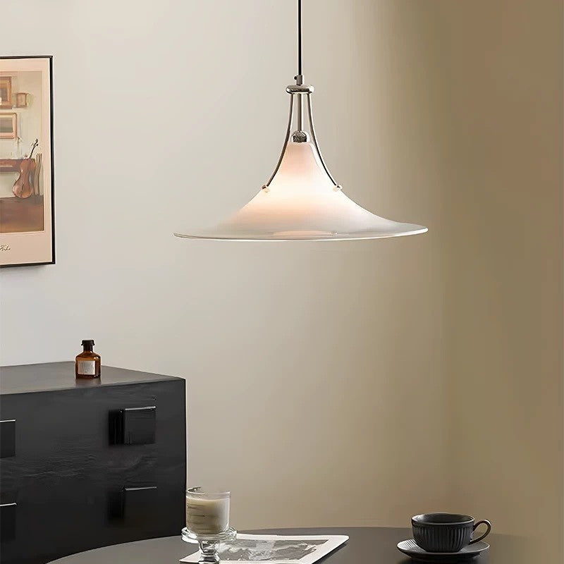 HEIKESZ Modern Minimalist Magnolia Ceiling Lighting Designer Pendant Lamp for Restaurant Hotel Cafe Creative Glass Chandelier