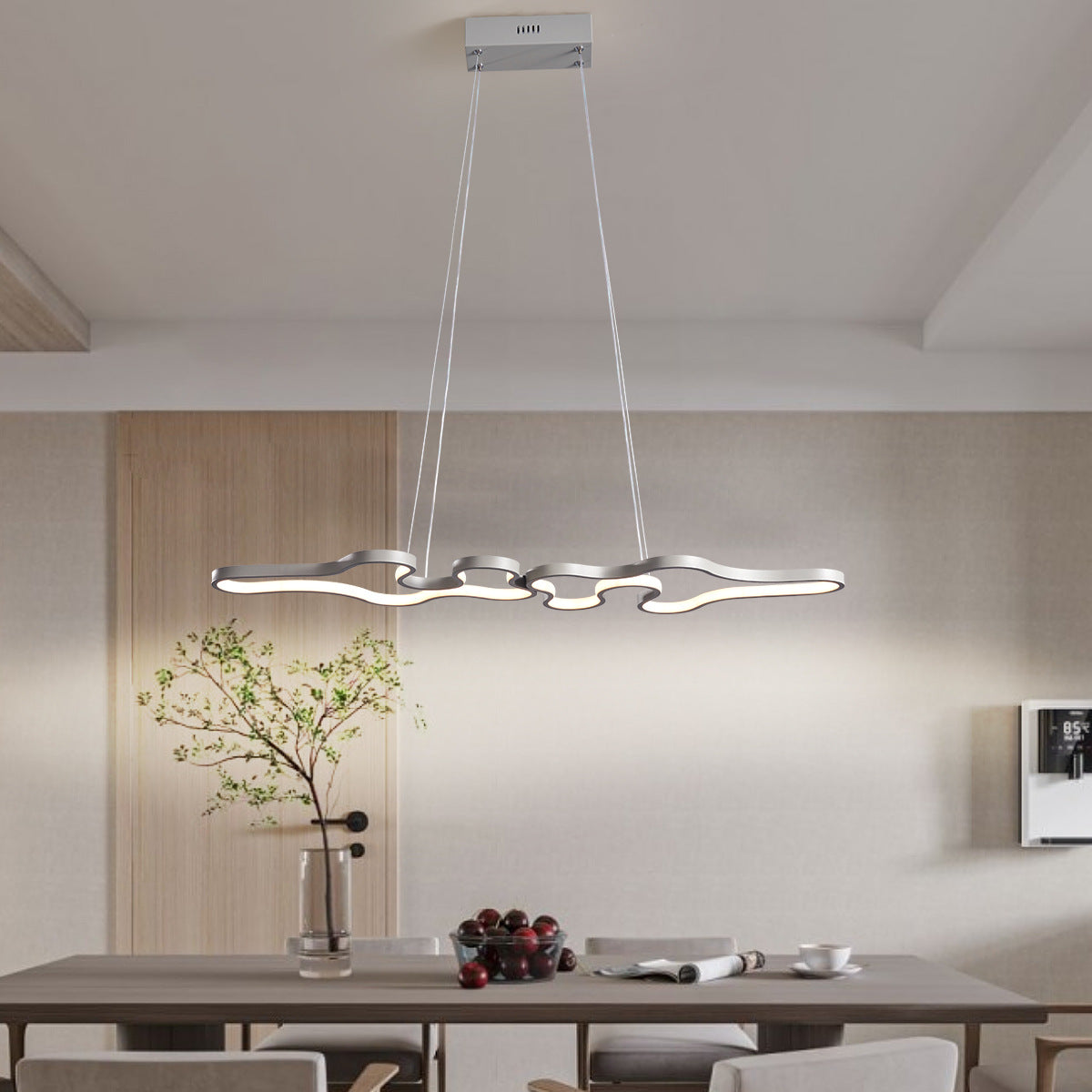 HEIKESZ Nordic Style LED Ceiling Light Modern Minimalist Creative Luxury Chandelier for Living Room Bedroom Bar Restaurant Lighting