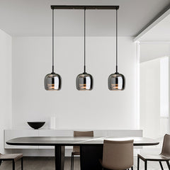 HEIKESZ Modern Minimalist Ceiling Light Bedroom Pendant Lamp Creative Luxury Glass Chandelier for Dining Room and Bedside