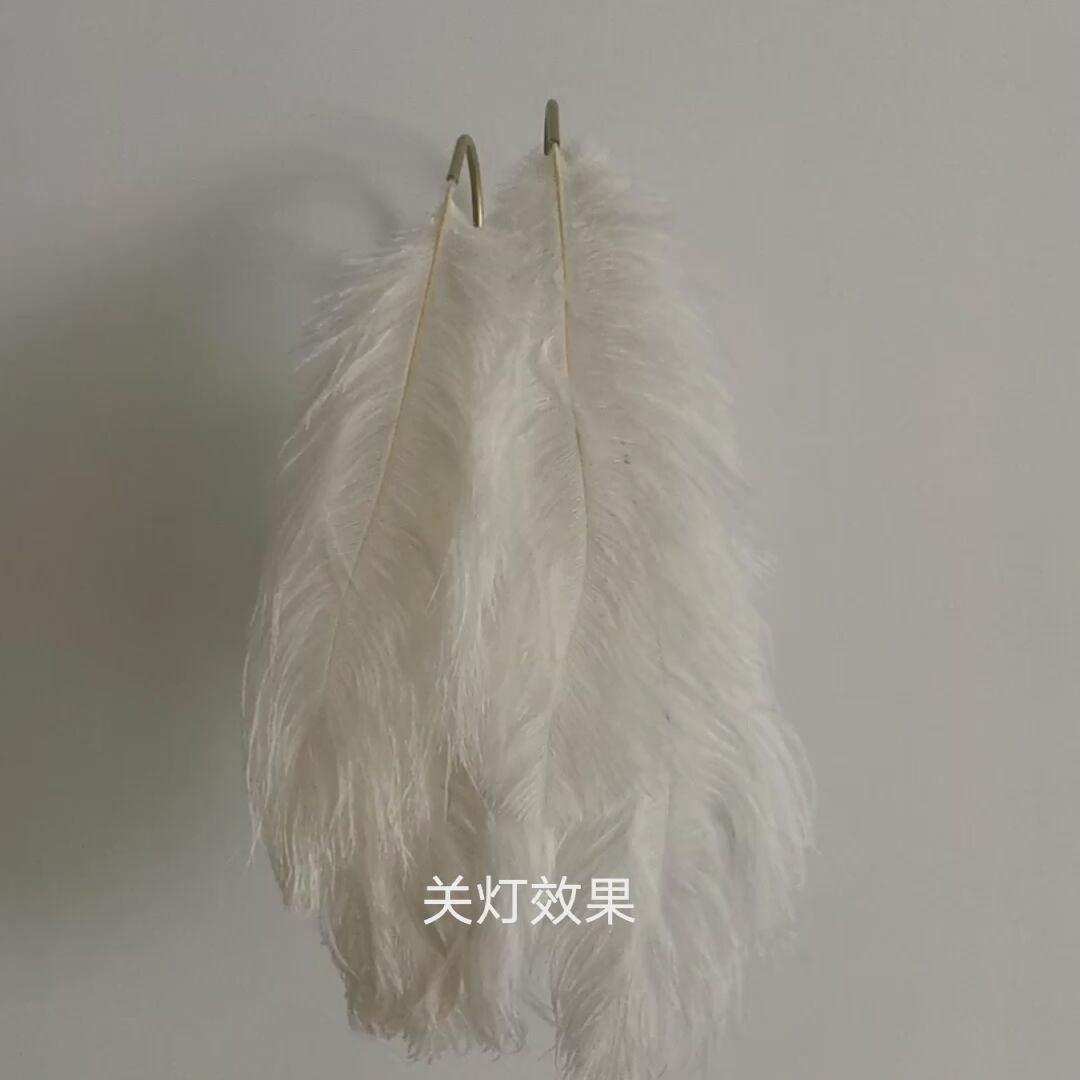 HEIKESZ Feather Wall Sconce 2026 Trendy Design Minimalist Aesthetic Cozy Romantic Bedside Lighting for Modern Home