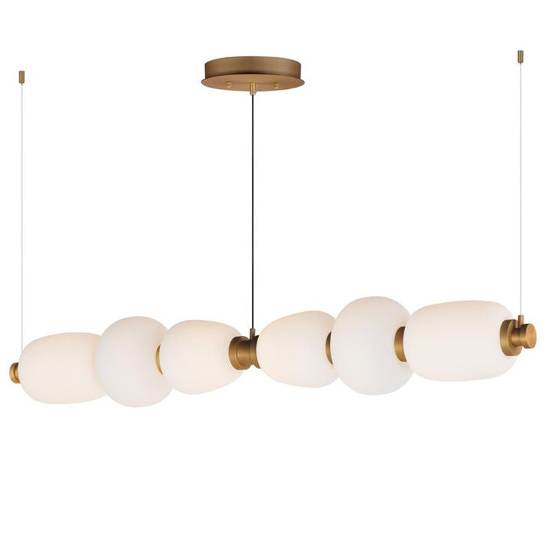 HEIKESZ Modern Minimalist Ceiling Light Long Glass Pendant Lamp Creative Designer Nordic Japanese Style Bar Tea Table Study Room Lighting