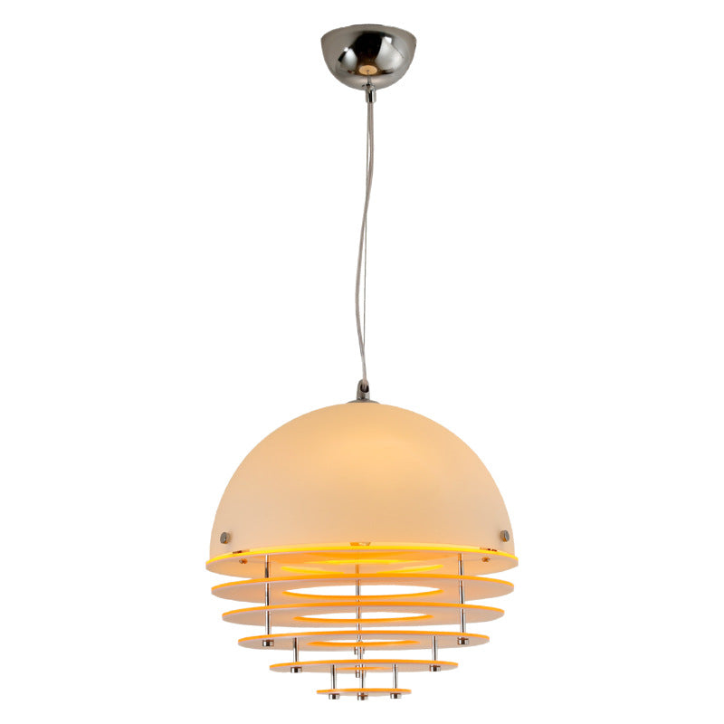HIEKESZ Sunset Orange Bauhaus Pendant Light Vintage Designer Ceiling Lamp for Dining Room Bar Island Retro Atmosphere Lighting