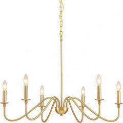 HEIKESZ Simple Luxury American Iron Chandelier Ceiling Light for Living Room Dining Bedroom Farmhouse Balcony Hallway Lighting