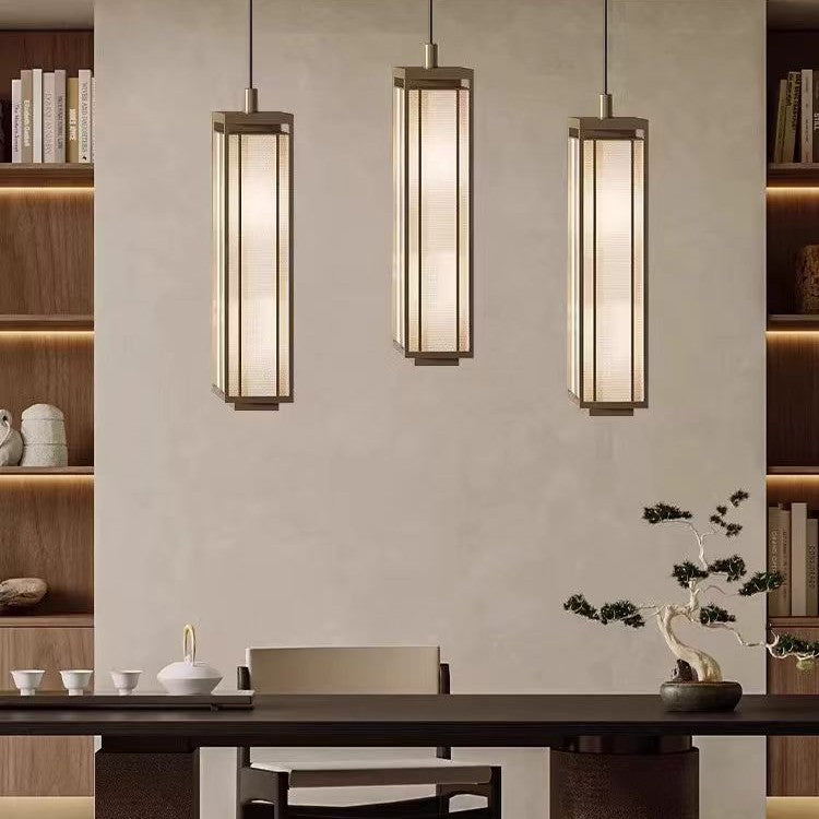 HEIKESZ New Chinese Style Bamboo Chandelier Candle Zen Light for Tea House Restaurant Hotel Decoration