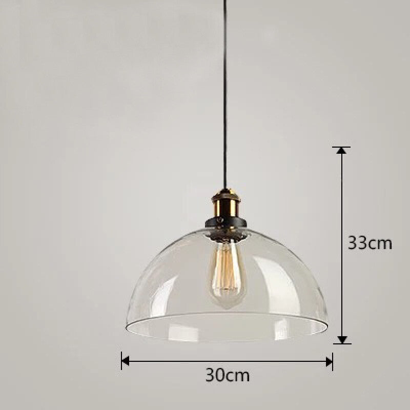 HEIKESZ Vintage Industrial Ceiling Light Loft Bar Restaurant Creative Glass Pendant Lamp for Clothing Store
