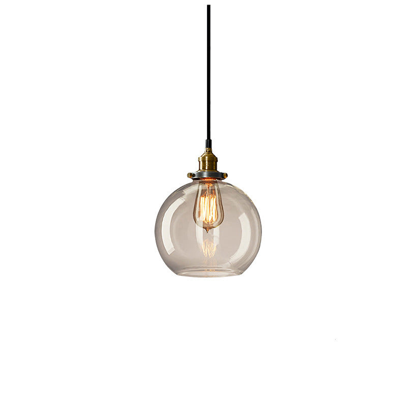 HEIKESZ Vintage Industrial Ceiling Light Loft Bar Restaurant Creative Glass Pendant Lamp for Clothing Store