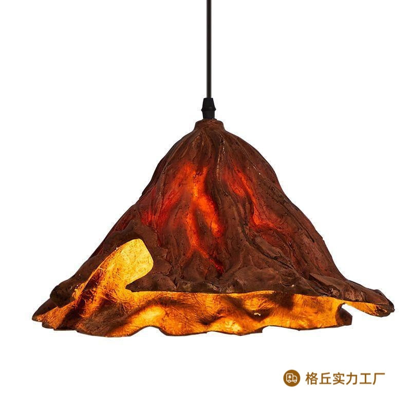 HEIKESZ New Chinese Style Lotus Ceiling Light Creative Artistic Dining Room Bar Pendant Lamp Vintage Retro Lighting for Tea House