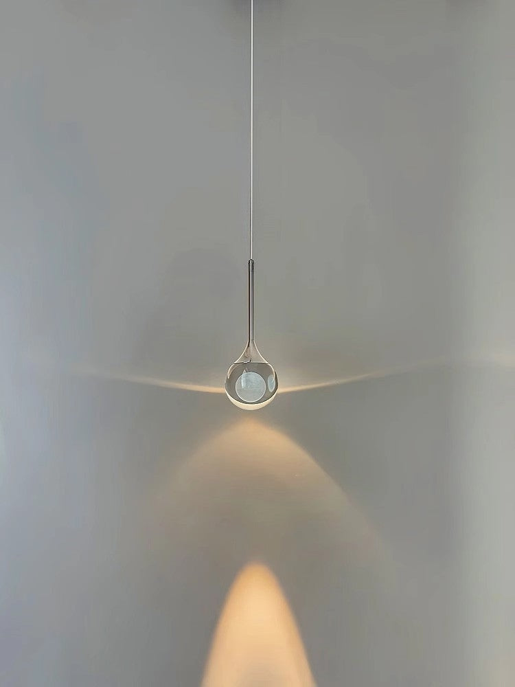 HEIKESZ Modern Minimalist Crystal Pendant Light Luxury Ceiling Lamp for Bedroom Dining Room Living Room Wall Decor