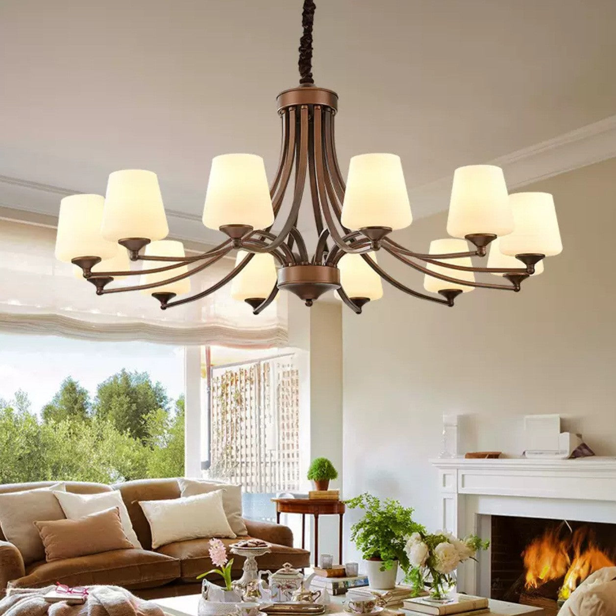 HEIKESZ Vintage American Ceiling Light Iron Art Rustic Simple Living Room Bedroom Dining Room Modern Minimalist Zhongshan Lighting Wholesale