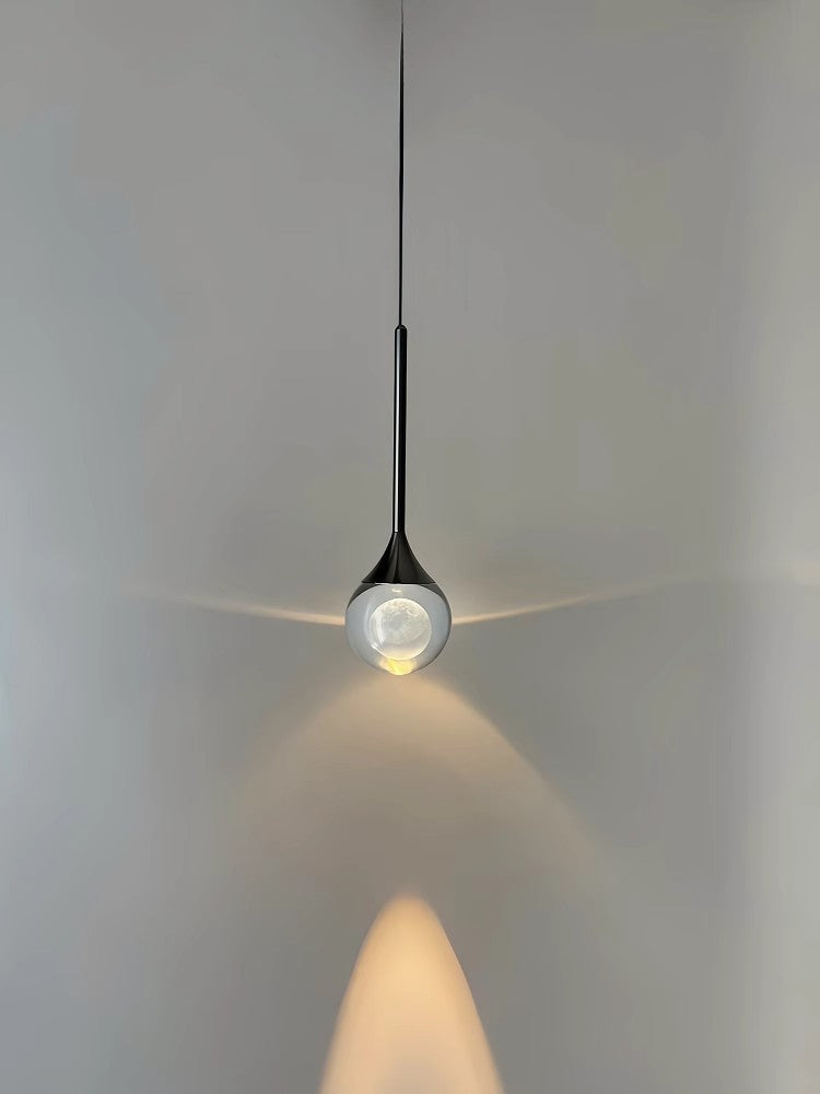 HEIKESZ Modern Minimalist Crystal Pendant Light Luxury Ceiling Lamp for Bedroom Dining Room Living Room Wall Decor