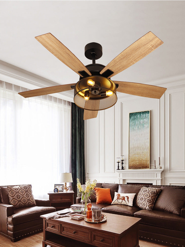 HEIKESZ Modern Ceiling Fan Light with Quiet Motor and Strong Wind Power for Living Room Bedroom Dining Room Home Use