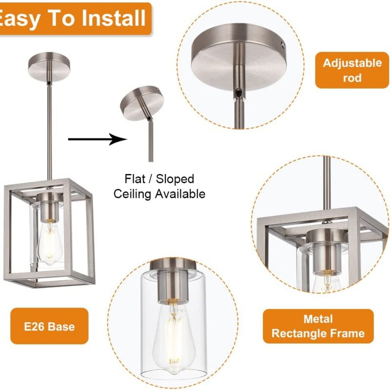 Cross-border exclusive supply of Nordic retro industrial style iron art pendant lights, creative and unique, simple single-head dining room bar counter US-standard lamps