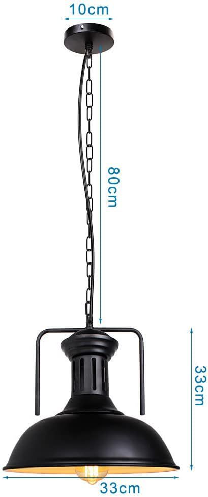 HEIKESZ Industrial Vintage Ceiling Light Iron Material for Restaurant Cafe Home Decoration Cross Border Lighting
