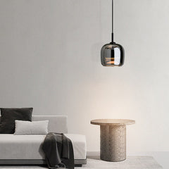 HEIKESZ Modern Minimalist Ceiling Light Bedroom Pendant Lamp Creative Luxury Glass Chandelier for Dining Room and Bedside
