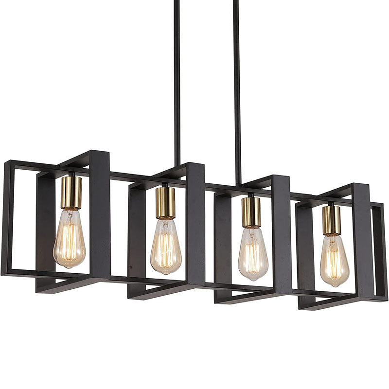 HEIKESZ Vintage Industrial Farmhouse Ceiling Light Rustic Iron Pendant Lamp for Kitchen Cafe Bar Restaurant Lighting