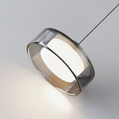 HEIKESZ Italian Minimalist Ceiling Light Modern Nordic Glass Pendant Lamp for Bedroom Dining Room and Bar