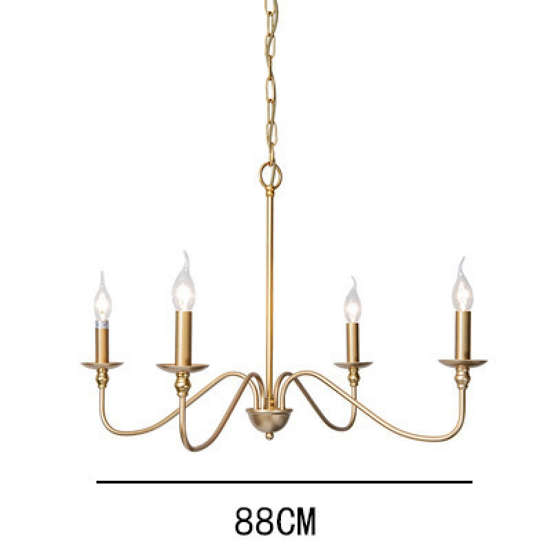 HEIKESZ Simple Luxury American Iron Chandelier Ceiling Light for Living Room Dining Bedroom Farmhouse Balcony Hallway Lighting