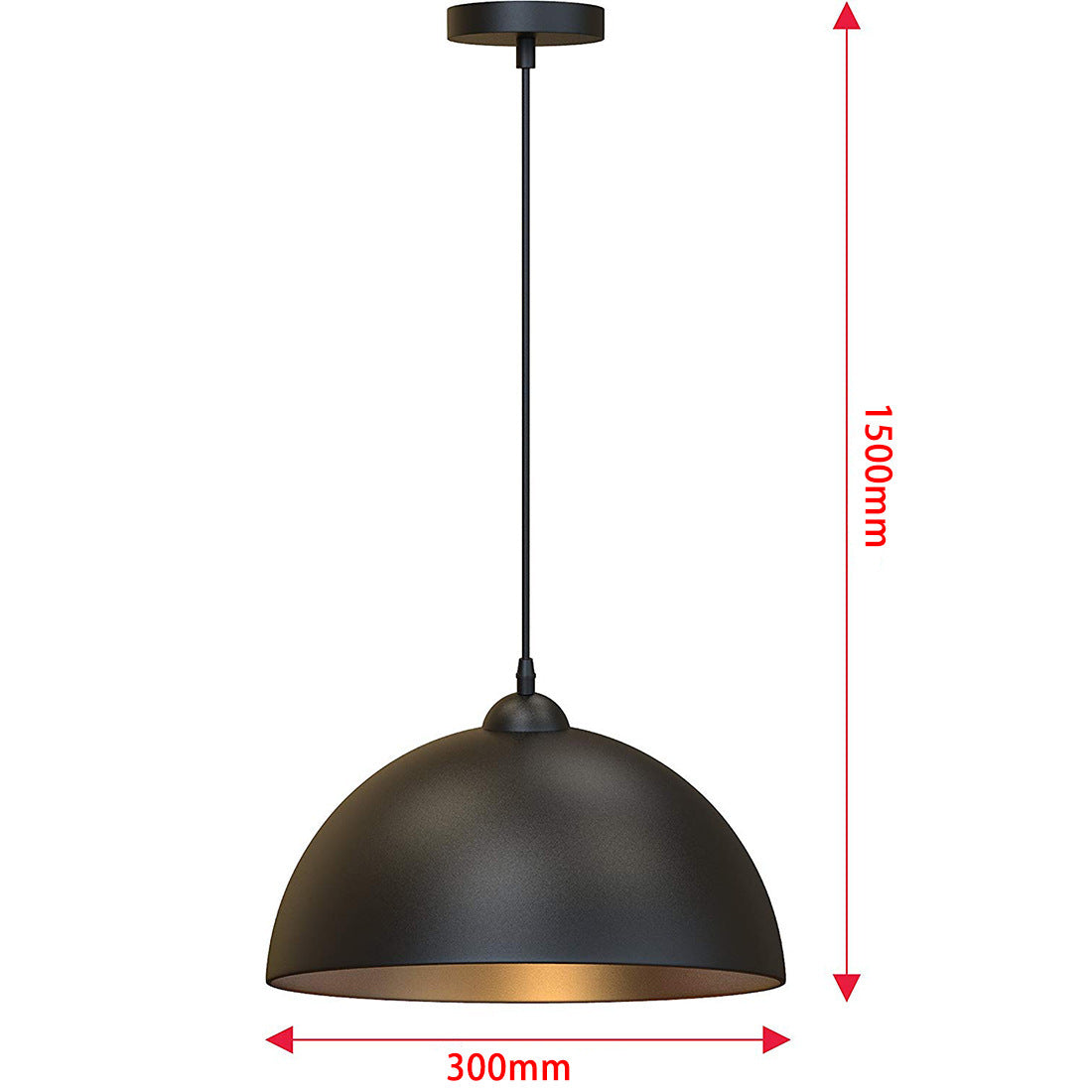 HEIKESZ Vintage Industrial Ceiling Light Single Head Retro Pendant Lamp for Restaurant Living Room Bedroom Study Bar