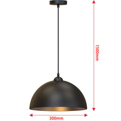 HEIKESZ Vintage Industrial Ceiling Light Single Head Retro Pendant Lamp for Restaurant Living Room Bedroom Study Bar