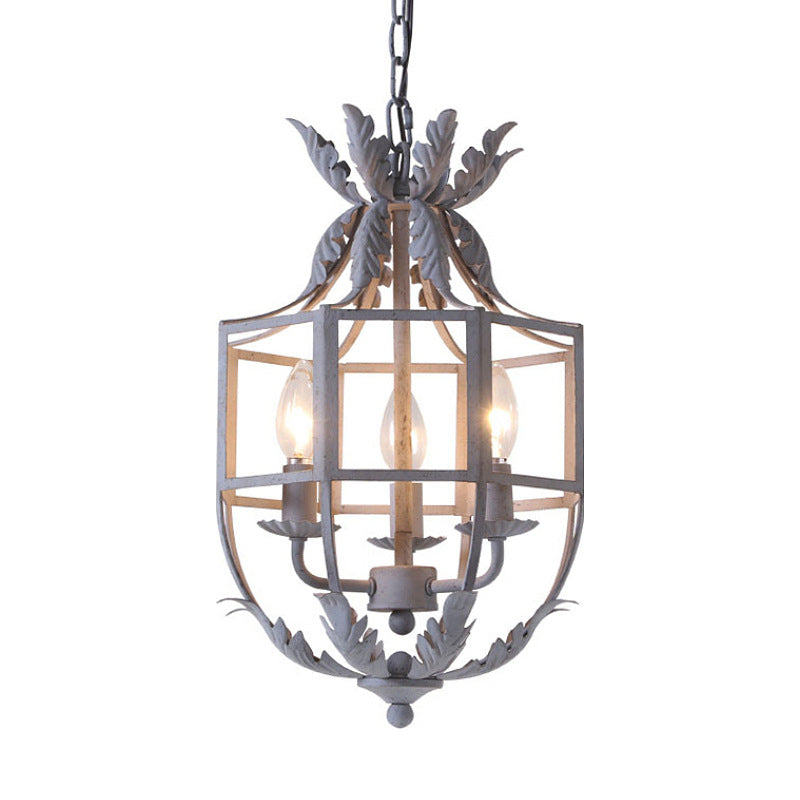 Vintage Retro Iron Ceiling Light American Country Style Rustic Chandelier for Living Room Dining Hallway Entryway Home Decor