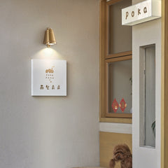 HEIKESZ Waterproof Vintage Industrial Wall Light Outdoor No Drill Charging Spotlight for Corridor Restaurant Signage