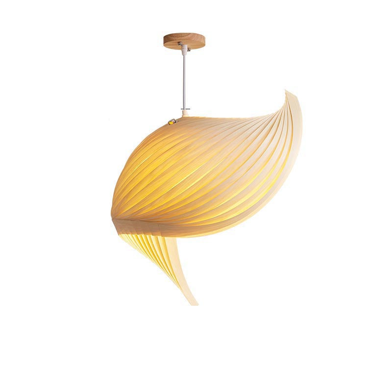 HAIKESZ Japanese Style Loft Staircase Pendant Light Creative Long Line Ceiling Lamp for Living Room Dining Art Wooden Lighting