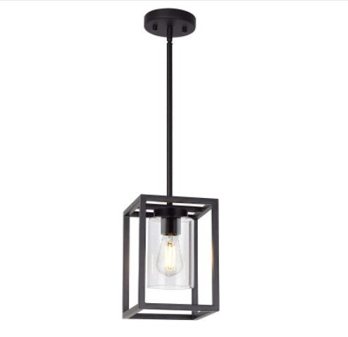 Cross-border exclusive supply of Nordic retro industrial style iron art pendant lights, creative and unique, simple single-head dining room bar counter US-standard lamps