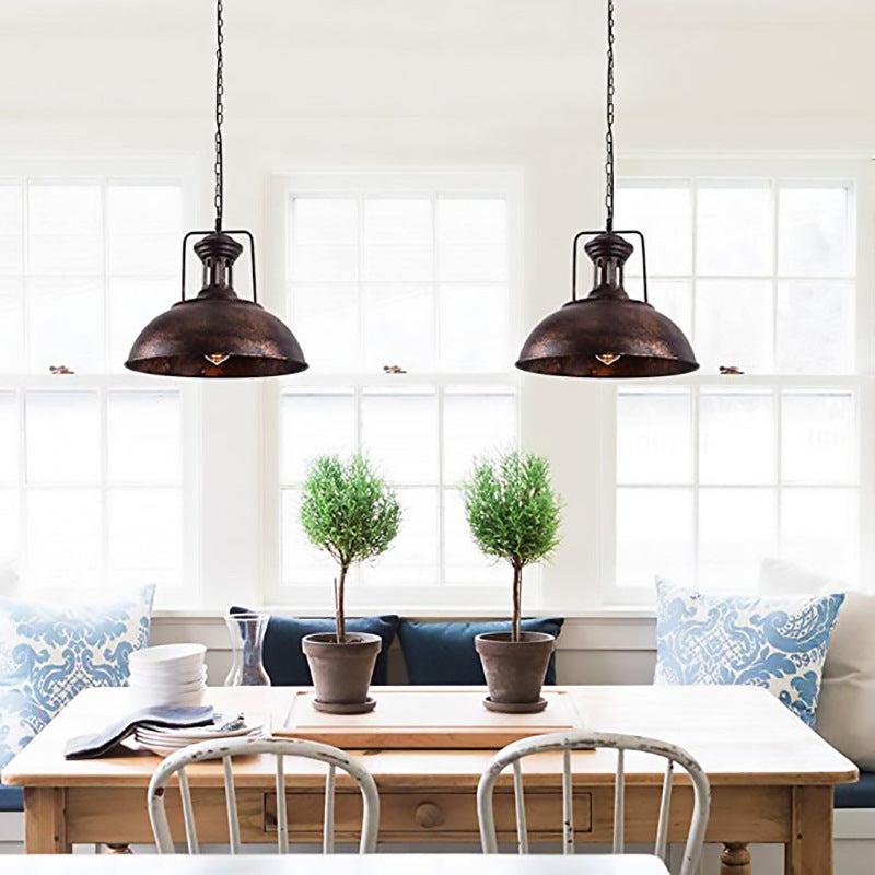 HEIKESZ Industrial Vintage Ceiling Light Iron Material for Restaurant Cafe Home Decoration Cross Border Lighting