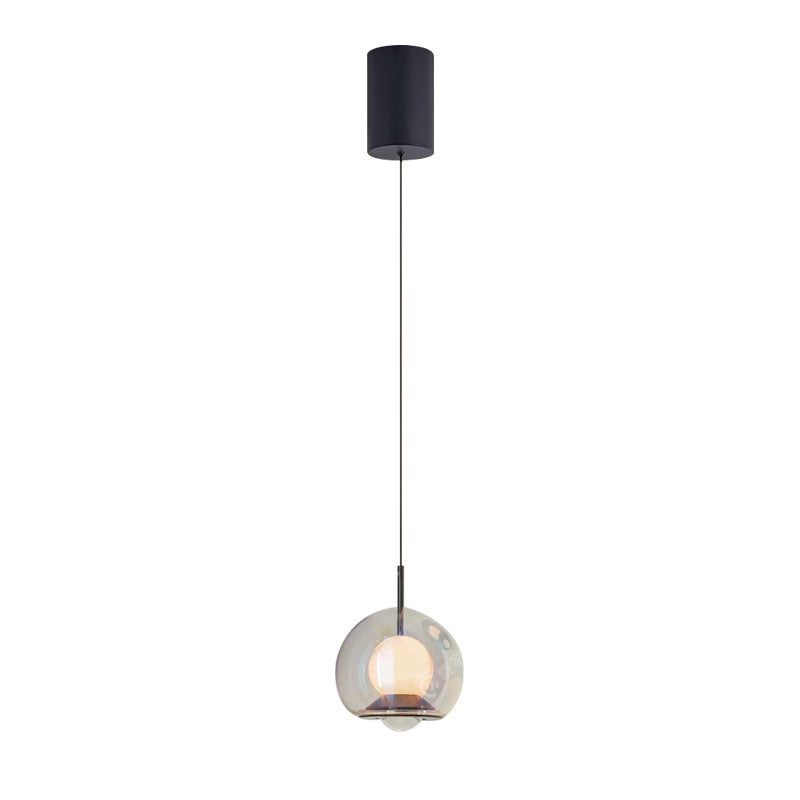 HEIKESZ Adjustable Marble Pendant Light Luxury Spanish Natural Ceiling Lamp for Living Room Dining Room Bar Bedroom