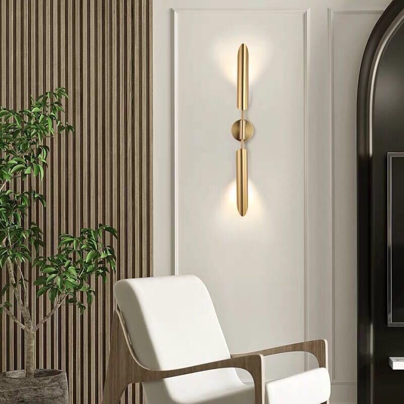 HEIKESZ Modern Minimalist Wall Lamp for Living Room Bedroom Nordic Style Monocephalic Light Fixture Hotel Cafe Decor