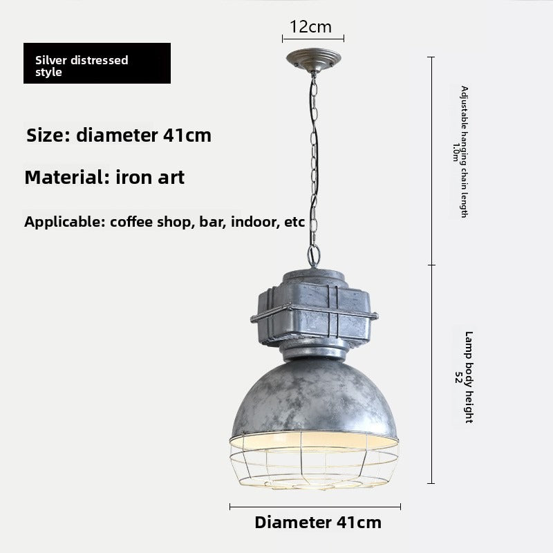 HEIKESZ Vintage Industrial Cast Aluminum Ceiling Light Wholesale Retro Pendant Lamp For Restaurant Bar Living Room Clothing Store Creative Lighting
