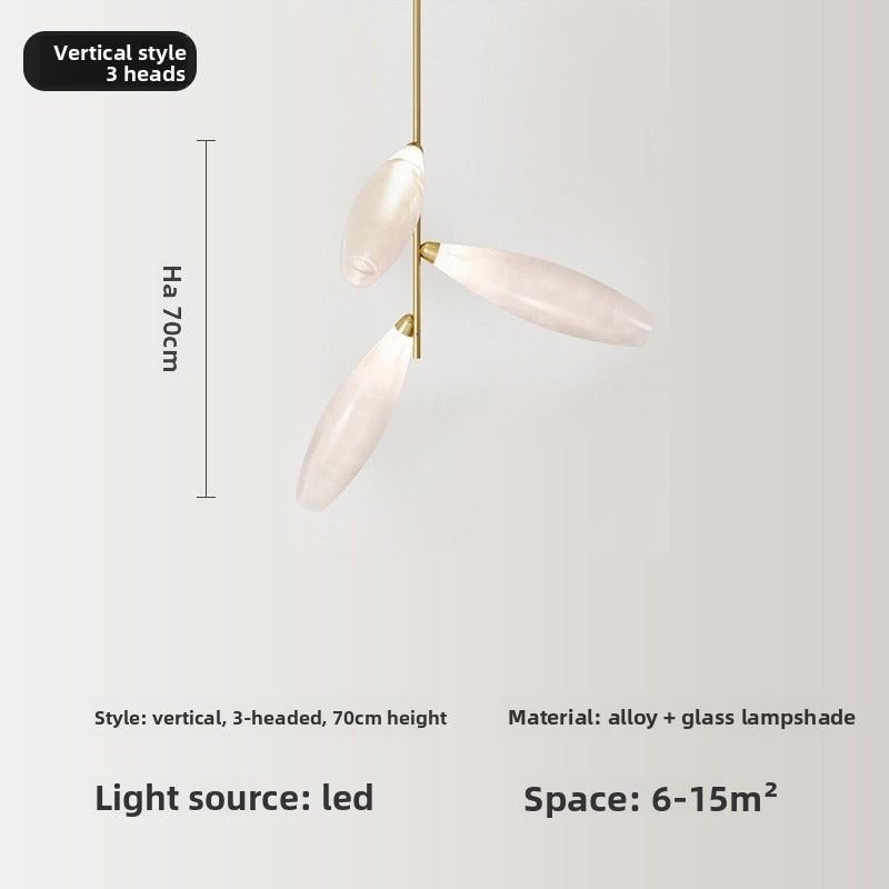 HEIKESZ Nordic Creative Glass Pendant Light Modern Minimalist Dining Room Ceiling Lamp Designer Restaurant Lighting Stylish Bar Hanging Lamp for Living Room